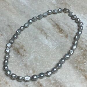 😍925 Honora Grey Baroque Pearl Necklace 20”😍NWOT